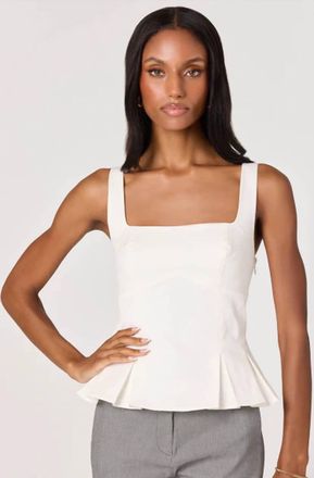 Astr Viki Sleeveless Top In White