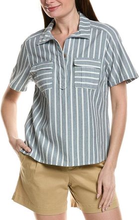Tommy Bahama Chambray Stripe Utility Top