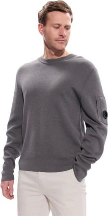 C.P. Company C.p. Company, Truien & Vesten, Heren, Grijs, XL, Wol, Truien Leurink Exclusives Truien Crew Neck In Re Wool