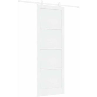 vidaXL Juego De Puertas Correderas Manual Blanco 83 X 232 Cm Vidaxl