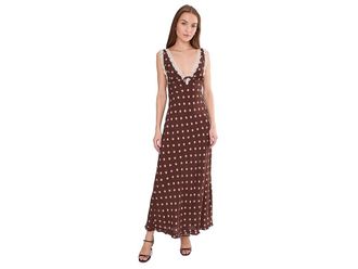 L*Space Eyes On You Maxi Womens Dress Alotta Polka Dot : LG, Lace/Viscose