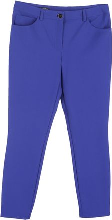 Escada Straight-Leg Trousers in Blue Silk