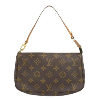 Louis Vuitton Pre-owned Shoulder Bags, female, Brown, Size: ONE SIZE Pre-owned Pouch