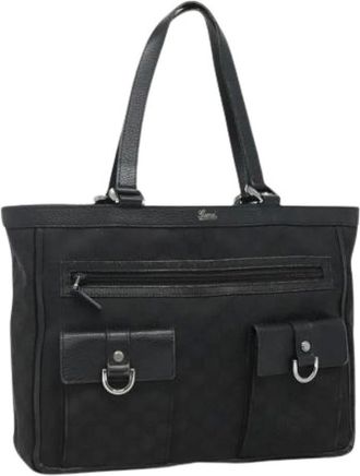 Gucci Pre-owned Tote Bags, female, Black, Size: ONE SIZE Pre-owned Abbey pocket tote