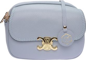 Luisa Vannini Turquoise Rundleer Tas