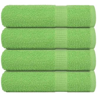 vidaXL Toallas De Ducha 4 Uds Verde Manzana 70x140 Cm 360 Gsm Vidaxl