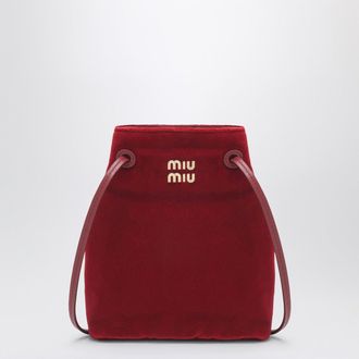 Miu Miu Red velvet pouch