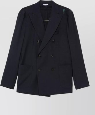 Boglioli wool blend double breasted tailored suit