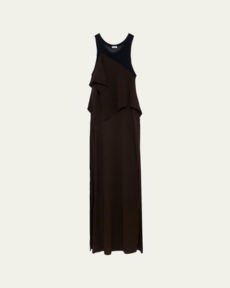Loewe Asymmetric Layered Maxi Dress