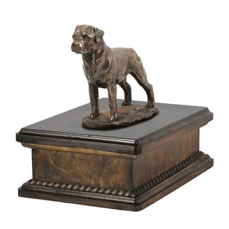 OEM Rottweiler - Urna Para Cenizas De Perro, Urna Cl&aacute;sica Con Estatuilla, Urna Elegante Con Perro De Art-dog