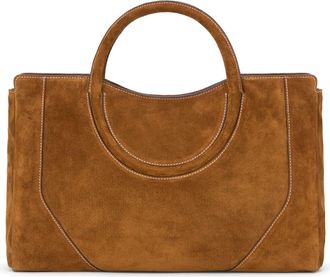 Staud Maude Leather Satchel in Tan at Nordstrom