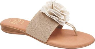 André Assous Nara Sandal in Beige/Platino at Nordstrom, Size 10
