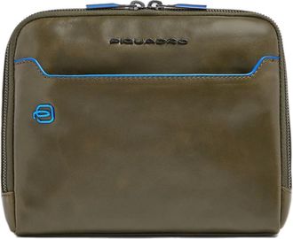 Piquadro Bolso Cruzado de Cuero con Protecci&oacute;n Rfid - Bags - Mujer - Verde - ONE SIZE