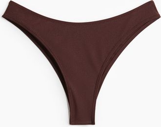 H&M Bikinihose Brazilian - Dunkelbraun