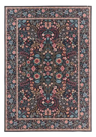 Nazar Rugs Alfombra vintage oriental negra 120x160 cm