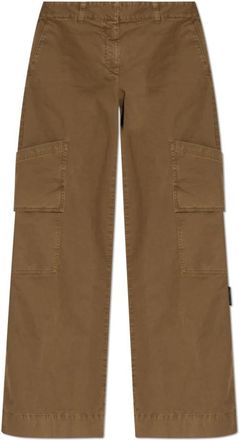 Off-white Cargo broek - Dames - Wijde Broeken - Bruin - M - Katoen - Broeken