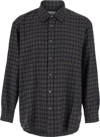 Dunst Overhemden, Heren, Groen, M, Polyester, Gestreepte Flanellen Shirt