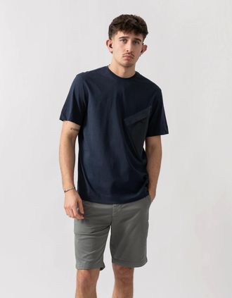 Parajumpers Mens Parajumpers Baildon Mens T-Shirt - Ink Blue 571 - Black - Size: 42