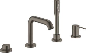GROHE Essence Fachada Para Mezclador Monomando De 4 Agujeros Con O Sin Marco Grafito Duro Cepillado (19578al1)