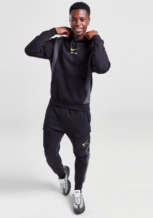Nike Mens Air Black Neon Fleece Hooded Tracksuit - Size X-Large