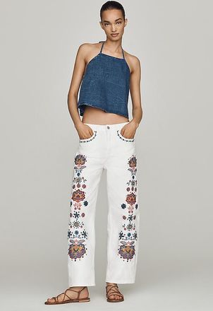 Free People Elaine High-Rise Barrel Jeans