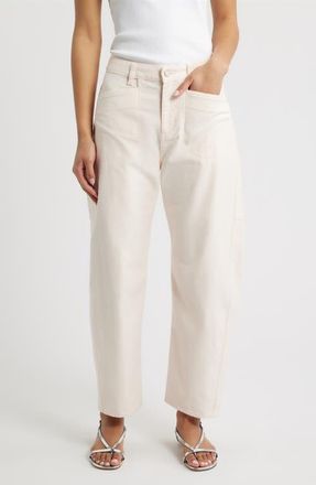 Rag & Bone Stevie Tapered Stretch Cotton Utility Pants in Light Pink at Nordstrom, Size 28