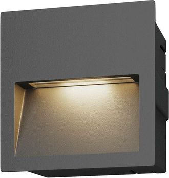 Lucande Lucande L&aacute;mpara De Pared Exterior loya En Negro Aluminio