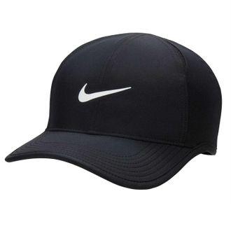 Nike Baseballcap met gebogen top (Zwart, Wit)