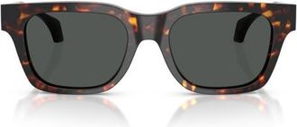Versace 52mm Square Sunglasses in Havana/Dark Grey at Nordstrom