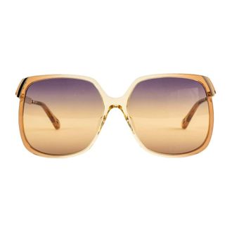 Chlo&eacute; Sunglasses, female, Orange, Size: ONE SIZE Oversize Square Sunglasses