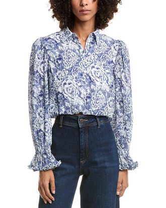 Cinq à Sept Sketchbook Floral Zendaya Top