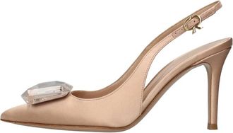 Gianvito Rossi Jaipur Sling - Dames - Pumps - Roze - 38 1/2 EU - Leer - Schoenen