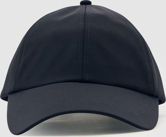 Reiss Navy Embroidered Logo Tech Baseball Cap