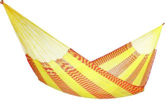 Hamac del sol Hamaca tradicional mexicana xl - amarillo y rojo