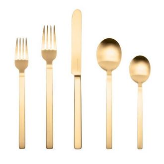 Mepra Stile By Pininfarina Flatware Set - 20 Pieces in Ice Gold at Nordstrom