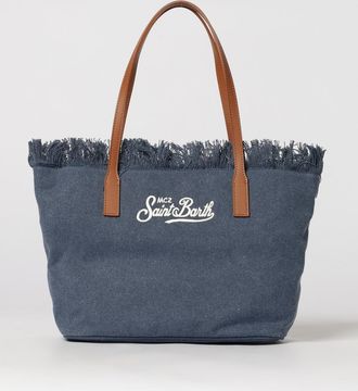 MC2 Saint Barth Borsa in cotone con logo ricamato
