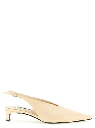 Jil Sander Beige Slingback Pumps