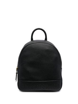 Love Moschino logo-detail backpack - women - Polyurethane - OS - Black