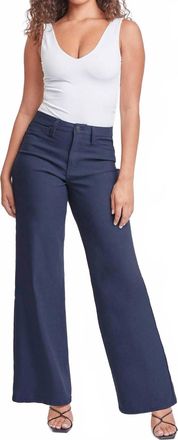 YMI Hyperstretch High Rise Wide Leg Pants In Navy