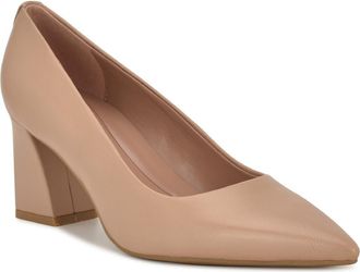 Nine West Kalore 9x9 Pointed Toe Pump in Tan at Nordstrom, Size 5.5