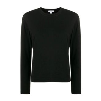 James Perse T-shirt a maniche lunghe Vintage Boxy - - Tops - Donna - Nero - M