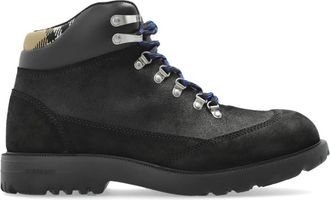 Burberry Moor wandelschoenen - Heren - Veterlaarzen - Zwart - 43 EU - Leer - Schoenen