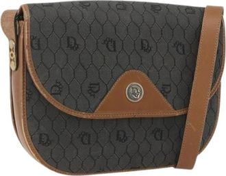 Dior Pre-owned Cross Body Bags, female, Gray, Size: ONE SIZE Pre-owned Vintage Shoulder Bag