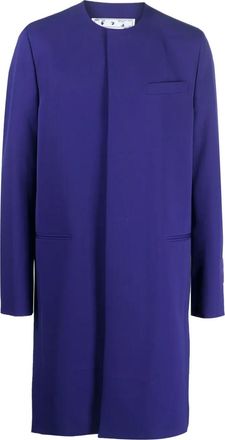 Off-white Wave Tag Dry Wool Skate Coat