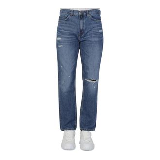 HUGO BOSS Straight Fit Jeans, male, Blue, W32, Straight Jeans