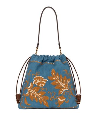 Etro Sh Bag Kalispera M Linen Embroidery