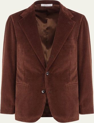 Umit Benan Mens Ben Cotton Cashmere Corduroy Blazer