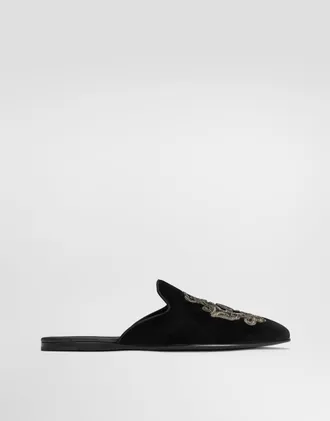 Dolce & Gabbana Da Camera - Man Driver Shoes And Loafers Multi-colored Velvet 40.5