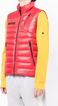 Mackage Mens Hardy Down Vest Jacket Red Clothing > Coats &