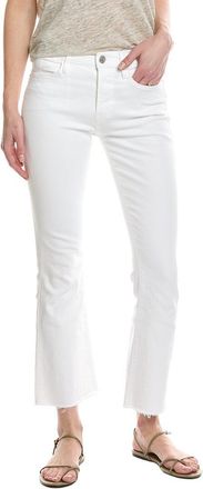 Frame Denim FRAME Le Crop White Raw Fray Mini Boot Jean